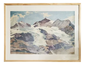 Hans Brasch, Landscape, 1950s, Print