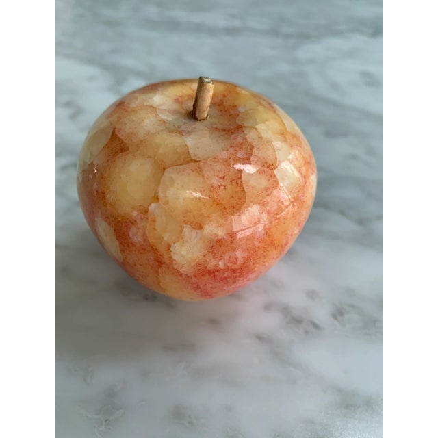 Mid 20th Century Vintage Marble Apple Paper Weights - Set of 4 For Sale - Image 11 of 12