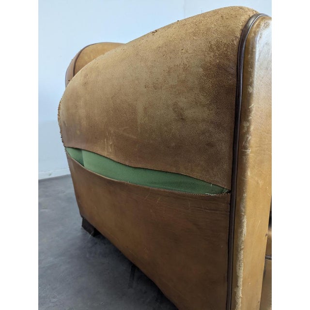 Animal Skin Club Chairs, 1930s, Set of 2 For Sale - Image 7 of 9
