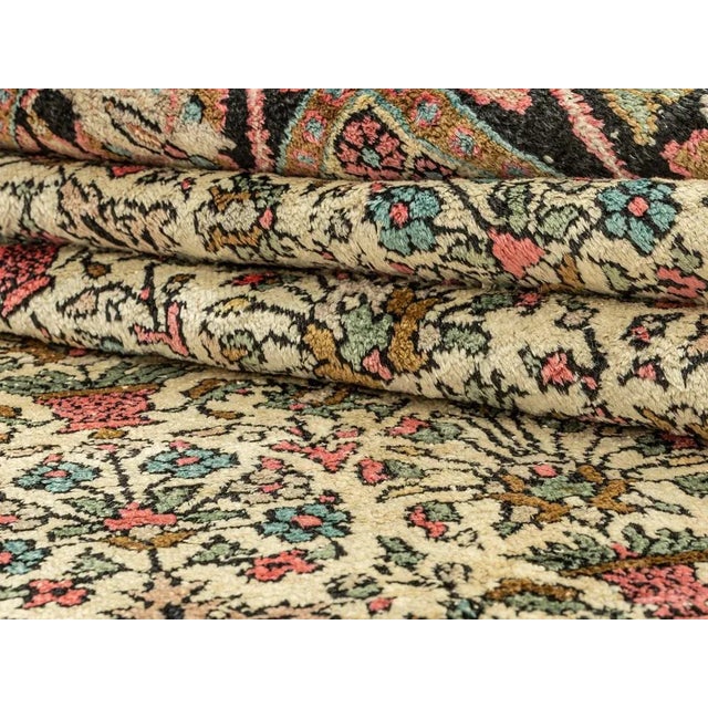 Vintage Silk Rug, 1960s For Sale - Image 4 of 11