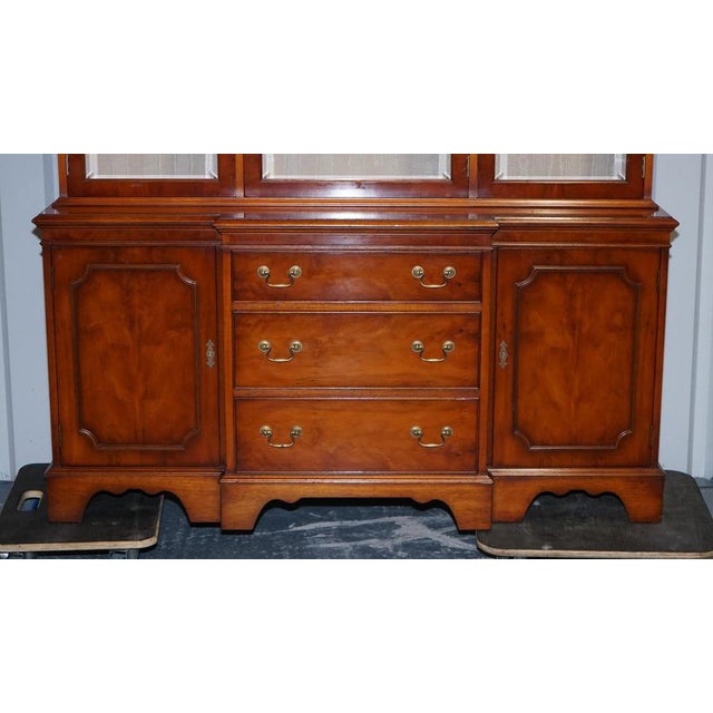 Vintage Yew Wood Display Cabinet from Bradley England For Sale - Image 6 of 18