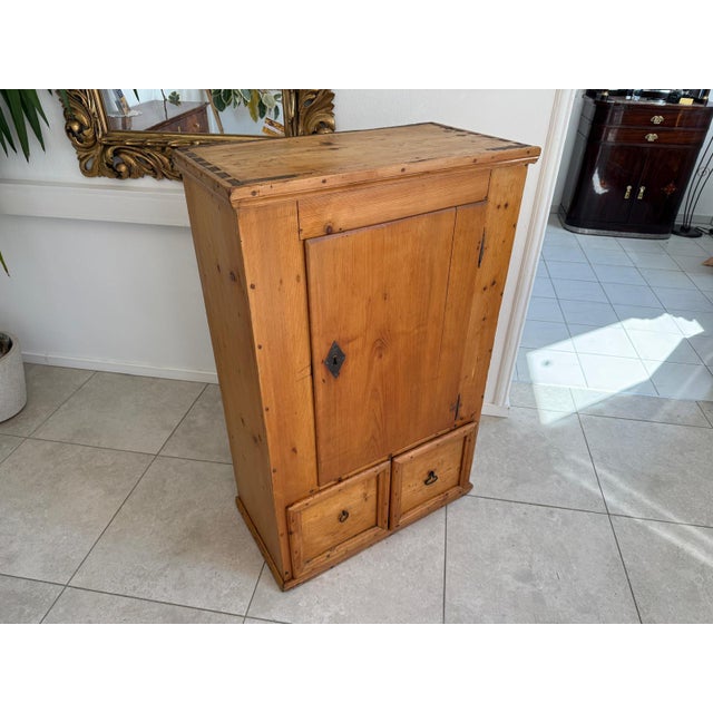 Brown Biedermeier Farmhouse Cupboard For Sale - Image 8 of 10