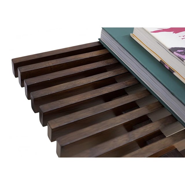 Brown Mid-Century Scandinavian Modern Slatted Bench in Teak, 1960s For Sale - Image 8 of 13