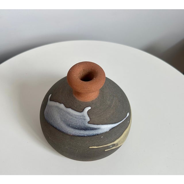 Mid-Century Modern 1960s Italian Mid-Century Modern Vase Bruno Gambone Pottery For Sale - Image 3 of 9