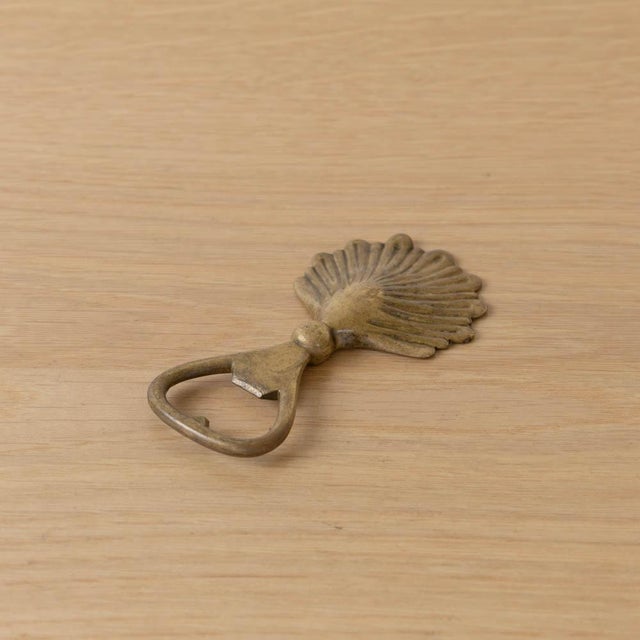 1950s French Brass Shell Bottle Opener For Sale - Image 4 of 11
