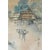 Asian Old Water Color Landscape Painting on Silk Framed 22.5" H For Sale - Image 10 of 10