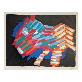 Karel Appel, Cat in the Night, 1978, LIthograph For Sale