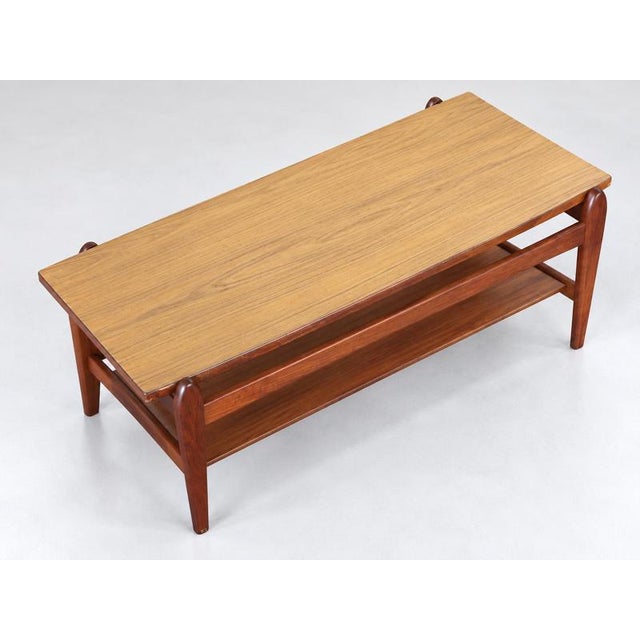 Vintage Teak Coffee Table For Sale - Image 4 of 7