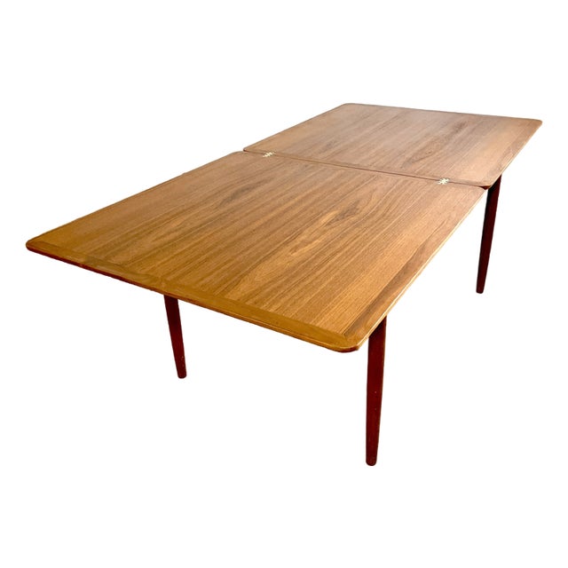 Danish Modern Kurt Ostervig Dining Folding Teak Table For Sale