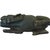 Hand-Carved Ebonized Wooden Guardian Lion Sculpture, 25” For Sale - Image 4 of 6