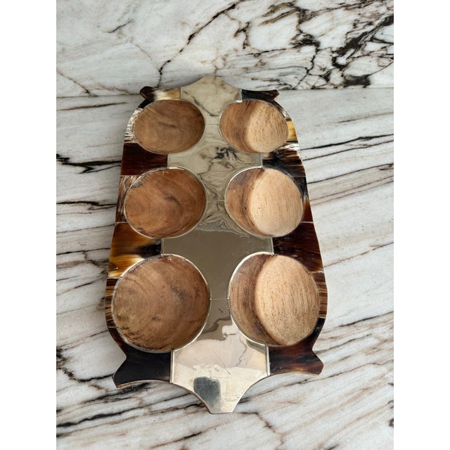 2000 - 2009 Silver & Pacara Wood Cheese Serving Plate For Sale - Image 5 of 6