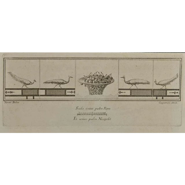 Cornucopia of cherries from the series "antiquities of herculaneum", is an etching on paper realized by francesco...