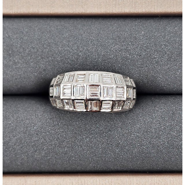 1.70 Ct Diamond Ring Size 6.75 For Sale - Image 4 of 9
