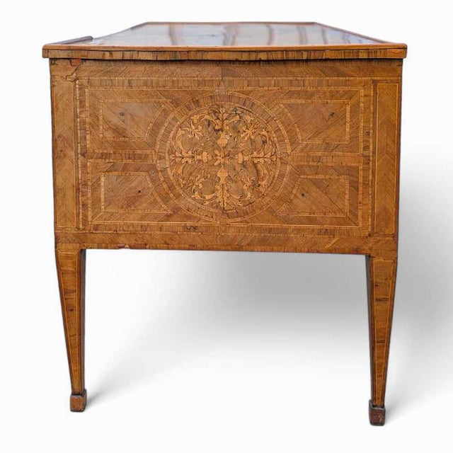 Antique Desk – Lombardy Louis XVI Era Desk, Vintage Writing Table, Elegant Office Furniture, 18th Century Desk For Sale - Image 17 of 18