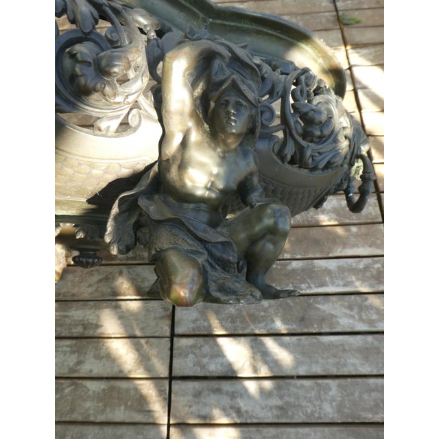19th Century Antique French Bronze Centerpiece For Sale - Image 10 of 13