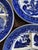1950s Vintage Japanese Blue Willow Divided Plates - Set of 3 For Sale - Image 5 of 9