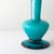 Vintage Portuguese Blue Glass Vase with Foot, 1960s For Sale - Image 3 of 9