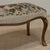 Taupe Antique Louis XV Walnut Footstool With Floral Needlepoint Upholstery For Sale - Image 8 of 9