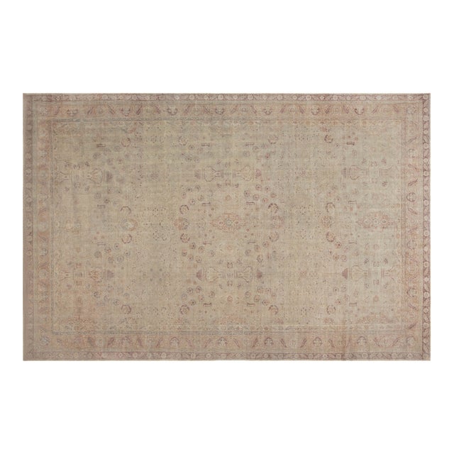Authentic Early 20th Century Indian Handmade Wool Rug For Sale