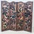 Antique French Hand-Painted Leather 4-Fold Room Divider Screen, 1890s For Sale - Image 9 of 10