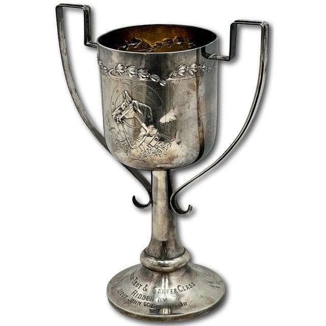 Outstanding Dated 1913 Completely Hand Made Sterling Silver San Miguel Brewery Sponser Horse Walk - Trot & Canter Class Trophy For Sale - Image 10 of 18