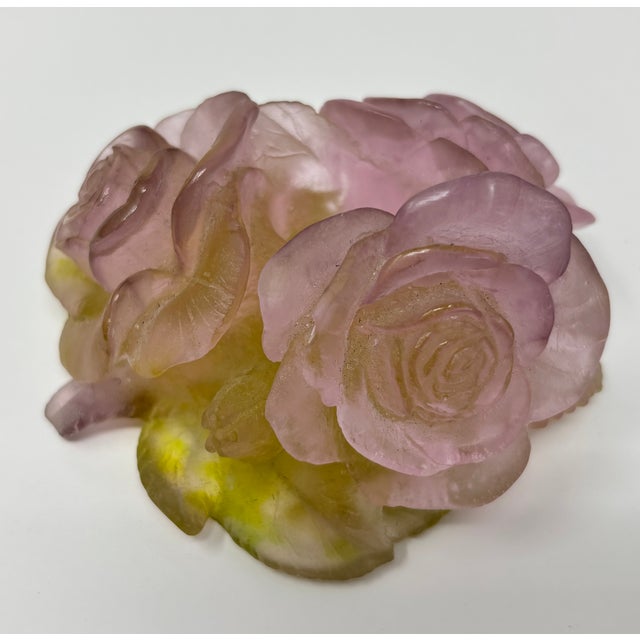 Daum Candleholder, Collectible Decorative Object, Glass, 1990, France For Sale - Image 9 of 14