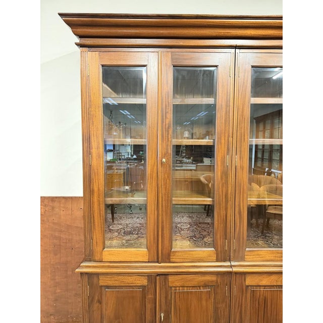 English Mahogany Display Bookcase For Sale - Image 12 of 18