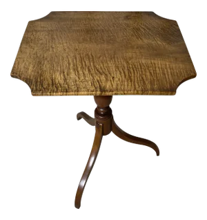 18th Century Tiger Maple Candle Stand