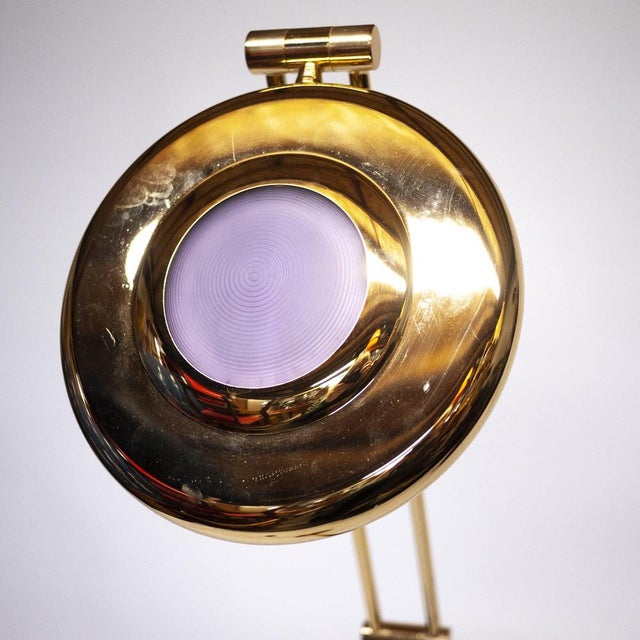 Italian Brass Floor Lamp by Relco, 1980s For Sale - Image 11 of 12