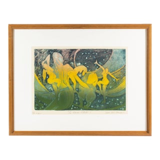 “The Dance of Freedom” Aquatint Print by Adele Soll Aronson For Sale