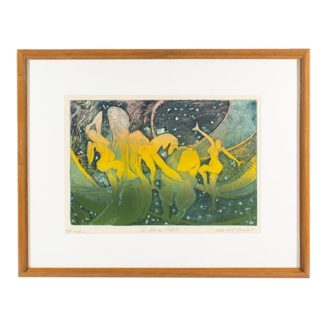 “The Dance of Freedom” Aquatint Print by Adele Soll Aronson For Sale