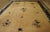 Chinese 1920s Beige Open Field Antique Large Chinese Peking Dragon Floral Knotted Rug For Sale - Image 3 of 9
