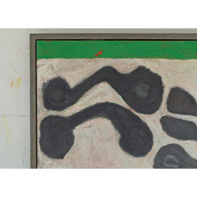 Black Modern Abstract Painting by Roderick Coles For Sale - Image 8 of 12