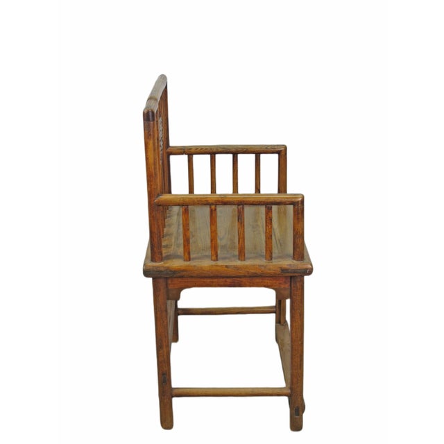 Late 19th Century Double Happiness Chinese Antique Arm Chair For Sale - Image 5 of 10