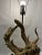 MCM Vintage Driftwood Lamp Table Desk Lamp Organic Coastal Decor Original Finial For Sale - Image 10 of 10