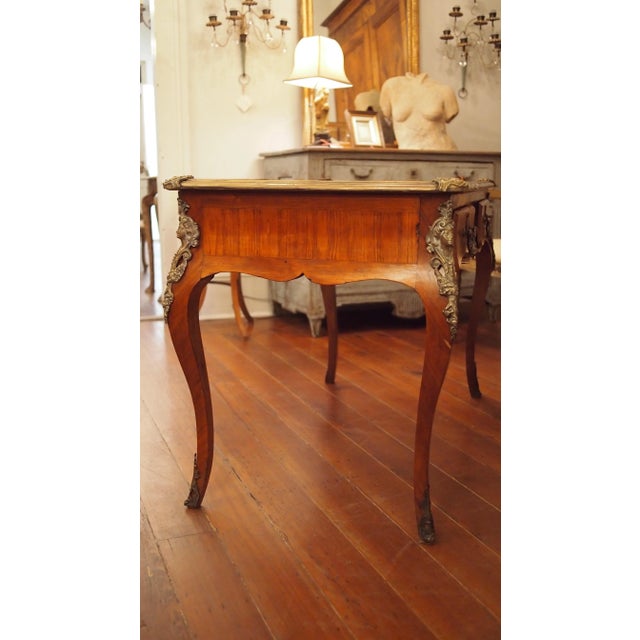 Black French Regence Style Writing Table For Sale - Image 8 of 9