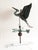 Antique American Patinated Copper Full-Bodied Heron Directional Weathervane For Sale - Image 4 of 11