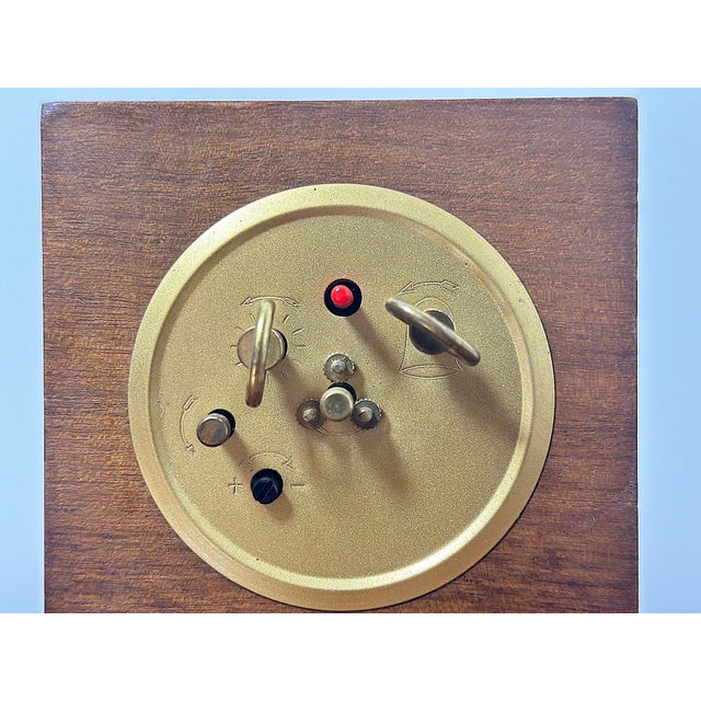 Vintage Veglia Table Clock, Italy, 1960s For Sale - Image 6 of 7