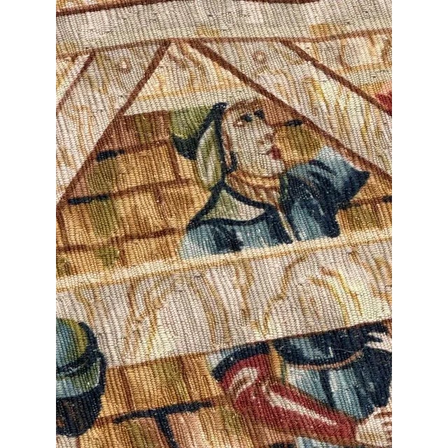 Vintage French Screen Printed Tapestry, 1970s For Sale - Image 16 of 18