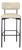 Pottery Barn Maison Leather Bar Stool For Sale