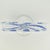 Mid 20th Century Vintage Murano Glass Latticino Letter Napkin Holder Cornflower Blue For Sale - Image 5 of 6
