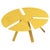 Yellow Pace Round Coffee Table in Powder-Coated Aluminum by Altreforme For Sale - Image 8 of 8