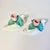 1970s Vintage Fitz & Floyd Coastal Americana Duck & Tulip Candleholders - A Pair - Easter For Sale - Image 12 of 15