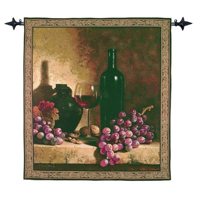 This beautiful tapestry is woven on a jacquard loom by skilled weavers, keeping alive the centuries old tradition of...