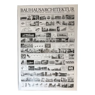 The Bauhaus in Weimar, Dessau, and Berlin 1919-1933 Poster, 2000 For Sale