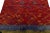 1950s Vintage Tulu Rug in Red, Blue, Mustard Zig Zag Pattern, Shag Pile For Sale - Image 5 of 7