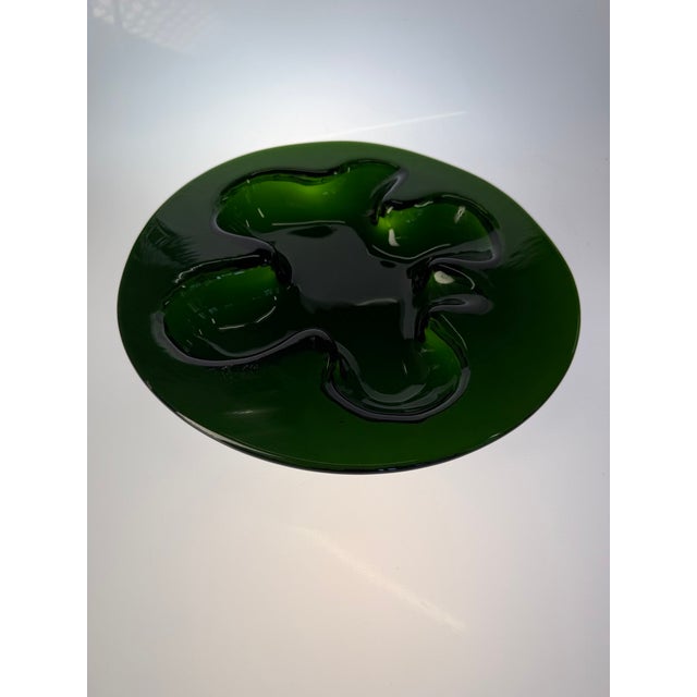 Original Ikebana bowl designed by Michael Bang for Holmegaard, one of Denmark’s most renowned glass manufacturers. The...
