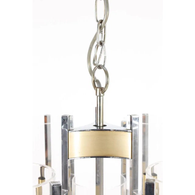 Gaetano Sciolari Mid-Century Italian Chandelier by Gaetano Sciolari, 1960s For Sale - Image 4 of 12