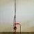 Red Toio Floor Lamp by Achille & Pier Giacomo Castiglioni for Flos, 1962, in Very Good conditions. Designed 1960 to 1969...