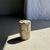 White Small Side Table in White Petrified Wood Inlaid with Black, 1980s For Sale - Image 8 of 11